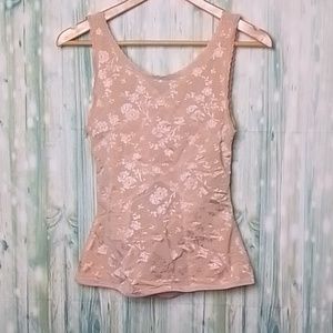 Modern movement shape wear top peachy pink large